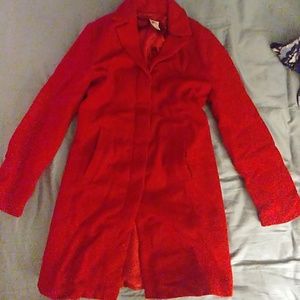 Long red coat/jacket